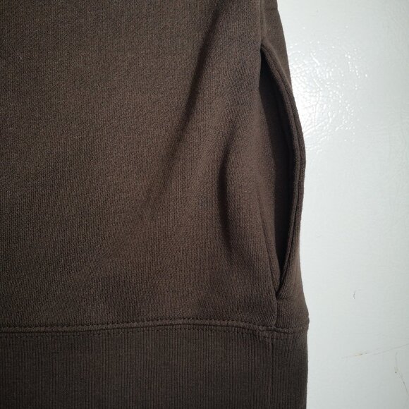Talbots Petites Ladies Size 1X Dark Brown V-neck Terry Lined Made in Korea Top - Picture 7 of 10
